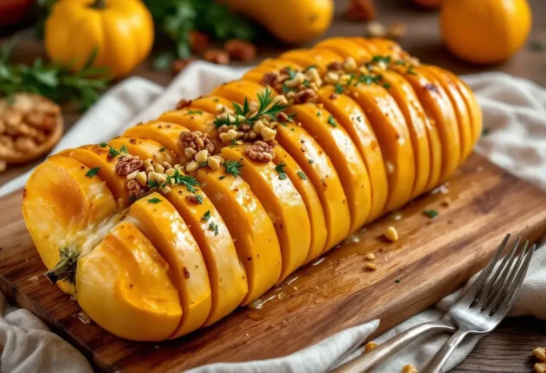Attention : cette courge butternut tranchée comme un rôti et gratinée au four va réchauffer tout votre automne