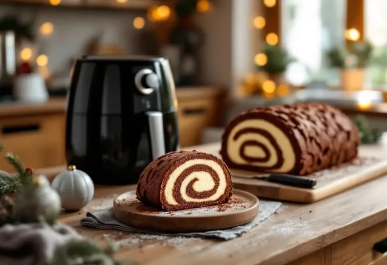 Bûche de Noël au Airfryer : la recette ultra rapide pour bluffer vos invités sans four