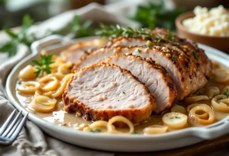 Ce rôti de porc cuit au lait est si fondant qu’on le coupe à la cuillère