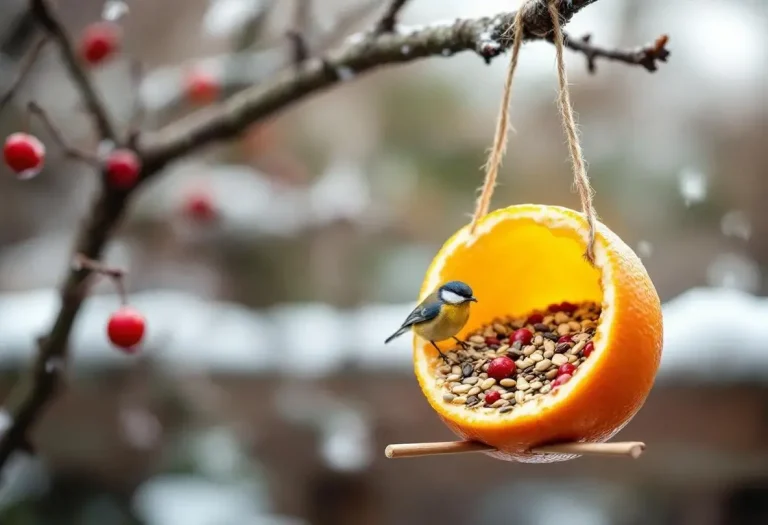 Cet agrume que vous jetez chaque matin peut devenir un refuge précieux et gourmand pour les oiseaux du jardin cet hiver