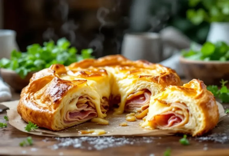 Mon feuilleté camembert–jambon–oignons : la recette “riche mais tellement irrésistible” que tout le monde me réclame
