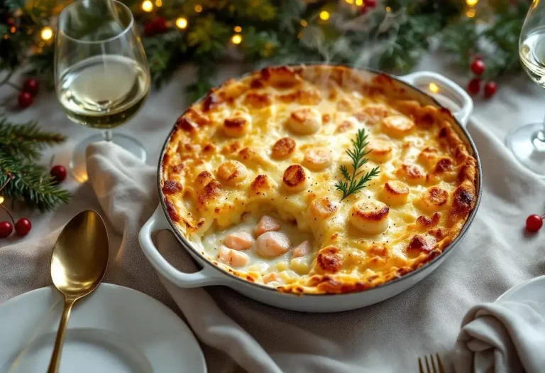 Oubliez la dinde : ce gratin fondant Saumon & Saint-Jacques est le plat de Noël idéal