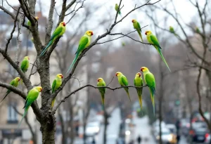 Perruches vertes : d'où viennent ces oiseaux exotiques qui ont colonisé Paris et toute l'Île-de-France ?