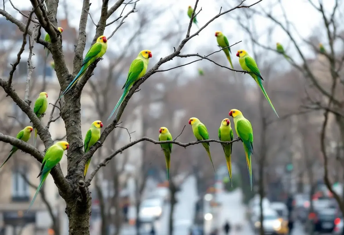 Perruches vertes : d'où viennent ces oiseaux exotiques qui ont colonisé Paris et toute l'Île-de-France ?