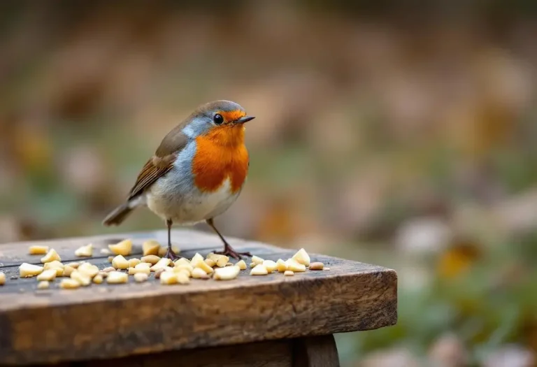 Rouges-gorges au jardin : ce soir, mettez dehors cet aliment de base à 3 centimes, que la plupart des jardiniers oublient