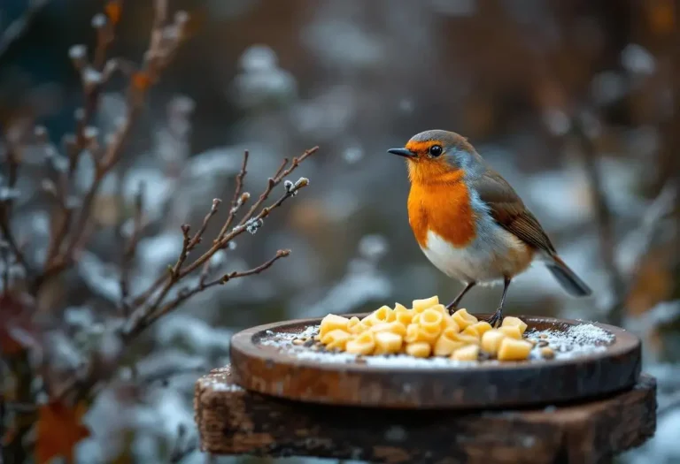 Rouges-gorges au jardin : ce soir, mettez dehors cet aliment de base à 3 centimes, que presque tous les jardiniers oublient