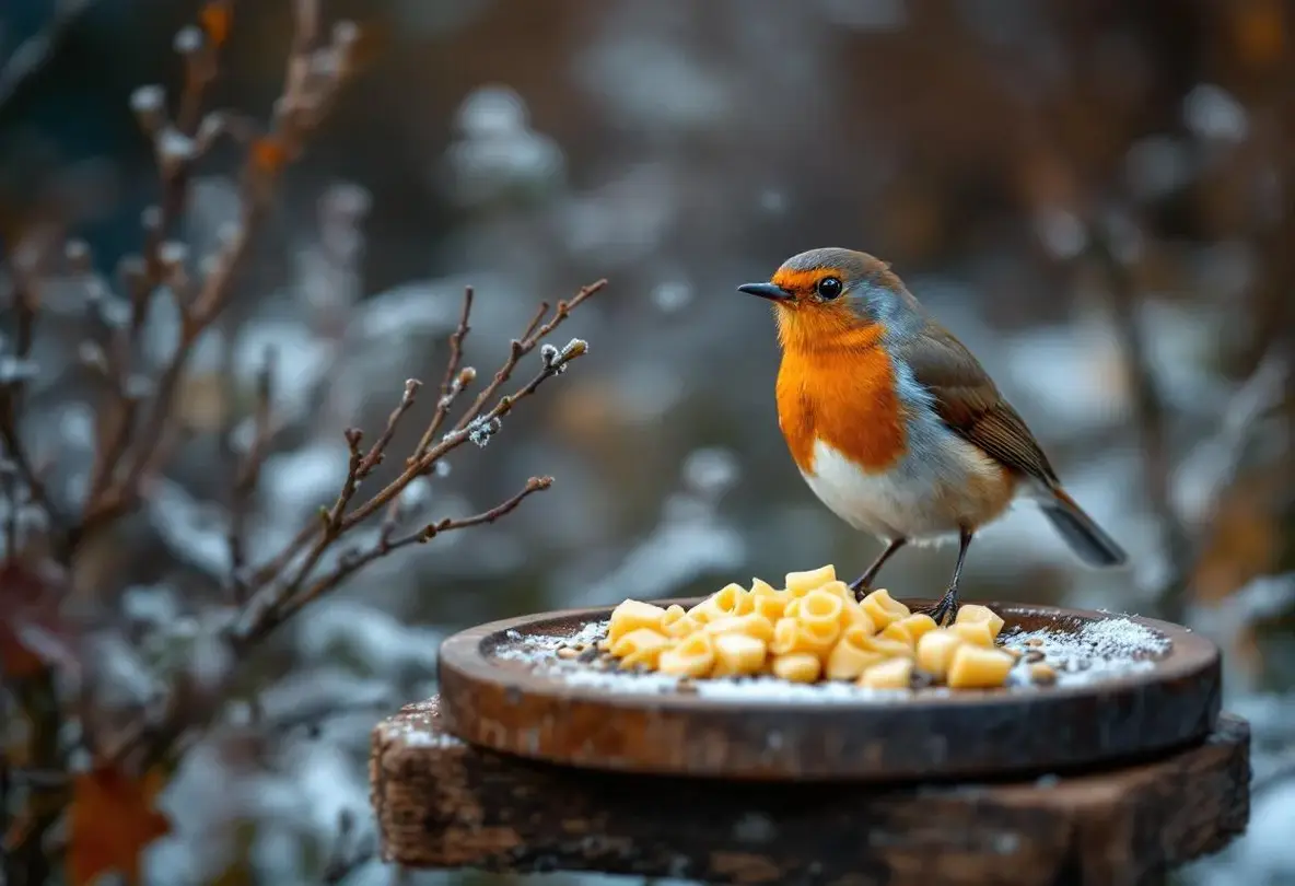 Rouges-gorges au jardin : ce soir, mettez dehors cet aliment de base à 3 centimes, que presque tous les jardiniers oublient