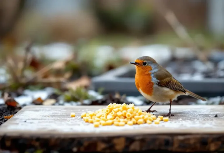 Rouges-gorges au jardin : ce soir, mettez dehors cet aliment de base à 3 centimes que presque tous les jardiniers oublient
