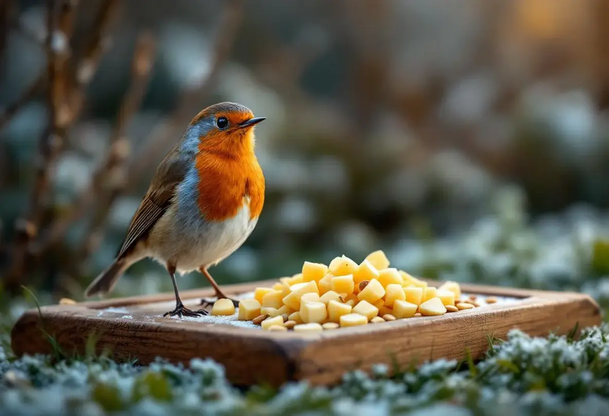 Rouges-gorges au jardin : ce soir, sortez dehors cet aliment de base à 3 centimes que presque tous les jardiniers négligent