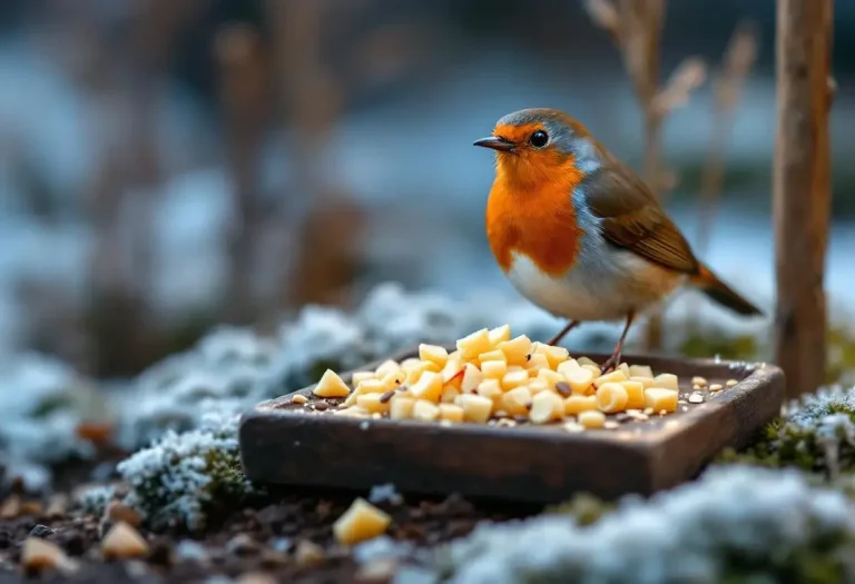 Rouges-gorges au jardin : ce soir, sortez dehors cet aliment de base à 3 centimes, que presque tous les jardiniers oublient
