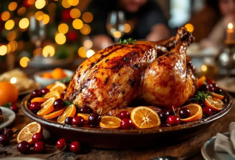 Ce chapon de Noël cache des cerises, du jambon fumé et des oranges : la recette qui fait exploser les querelles de famille