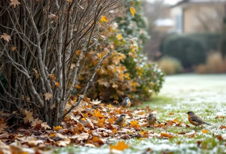 Ces feuilles et branches laissées dans votre jardin peuvent sauver les oiseaux du froid, pourtant on les ramasse souvent