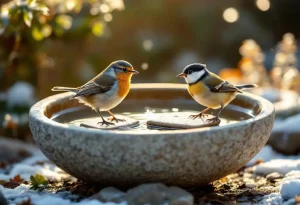 Cet objet du quotidien validé par la LPO empêche l’eau des oiseaux du jardin de geler tout l’hiver, même sans électricité