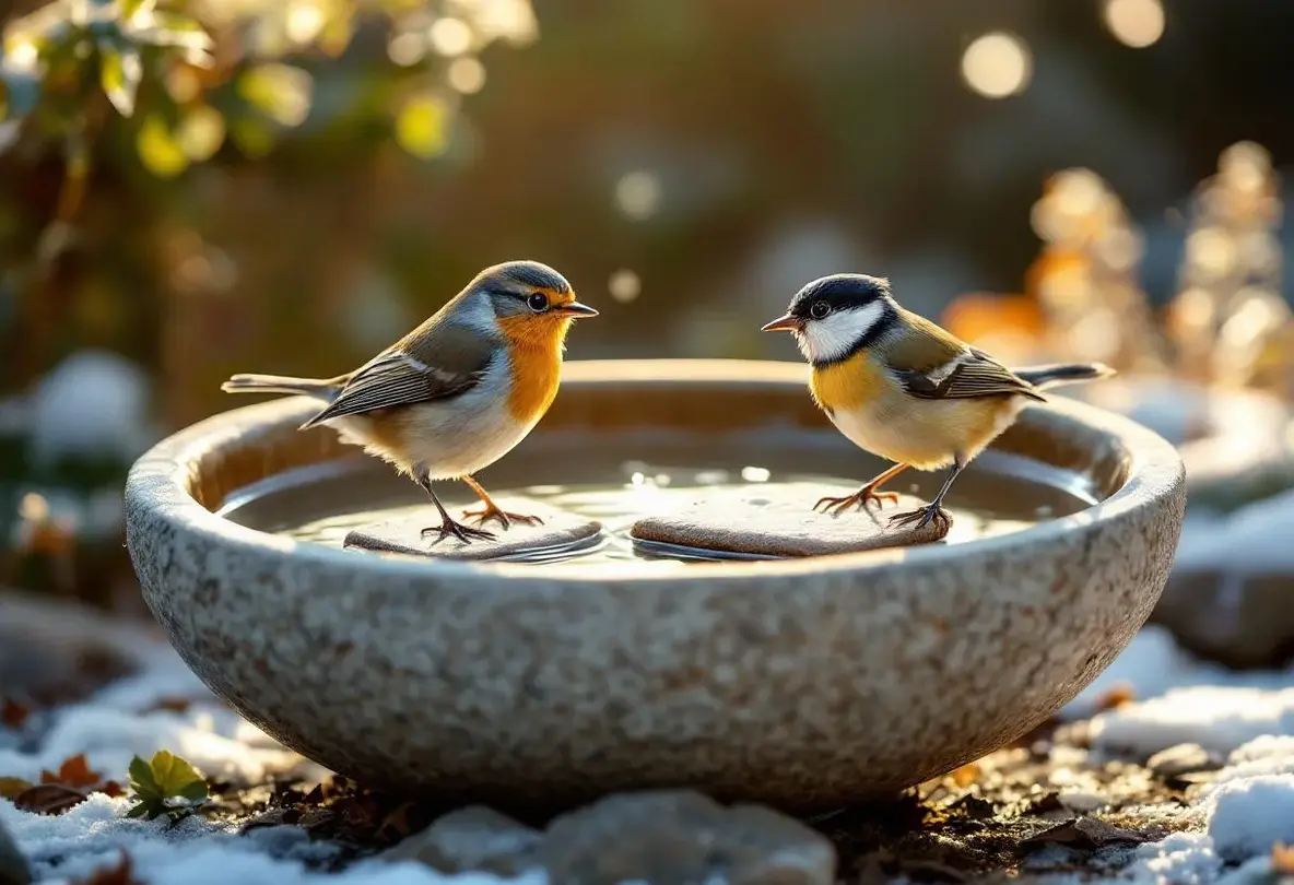 Cet objet du quotidien validé par la LPO empêche l’eau des oiseaux du jardin de geler tout l’hiver, même sans électricité