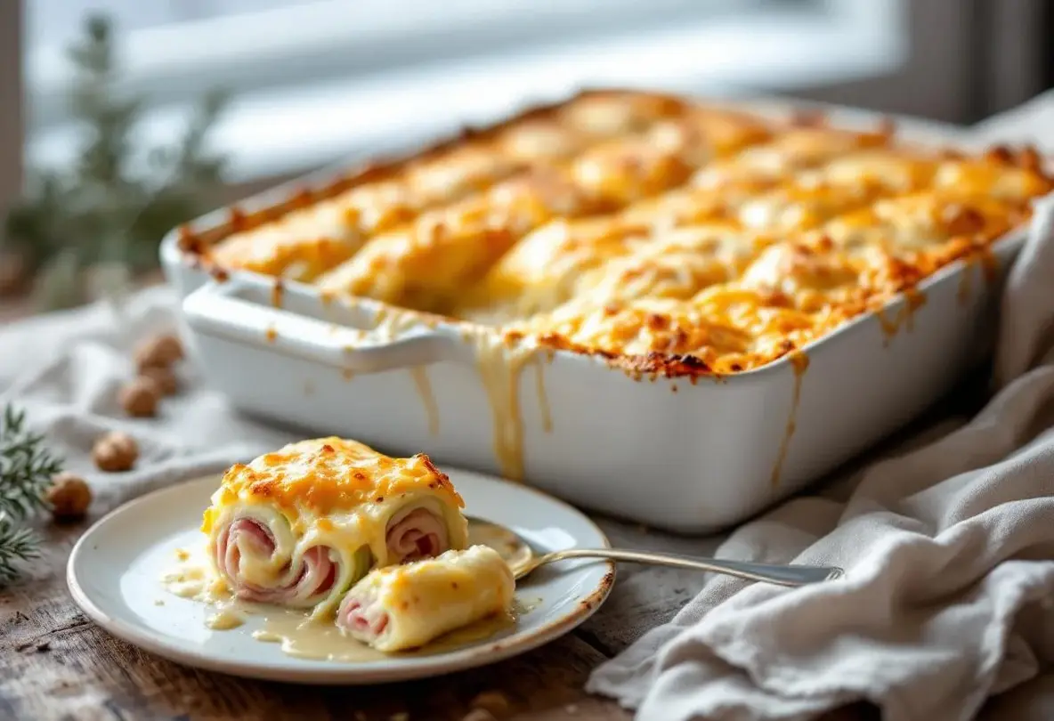 Explosion de fondant et parfum d’hiver : ces rouleaux poireaux-jambon gratinés au fromage promettent un dîner familial ultra crémeux