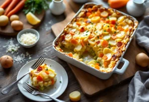 Gratin de pommes de terre, poireaux et carottes : fondant, bien doré et si simple à préparer