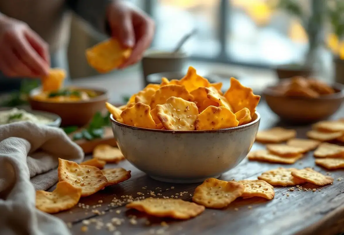 « Je les prépare en 10 minutes pour l'apéro » : mes crackers maison ultra croustillants au fromage et graines dorées, bien plus savoureux que les industriels