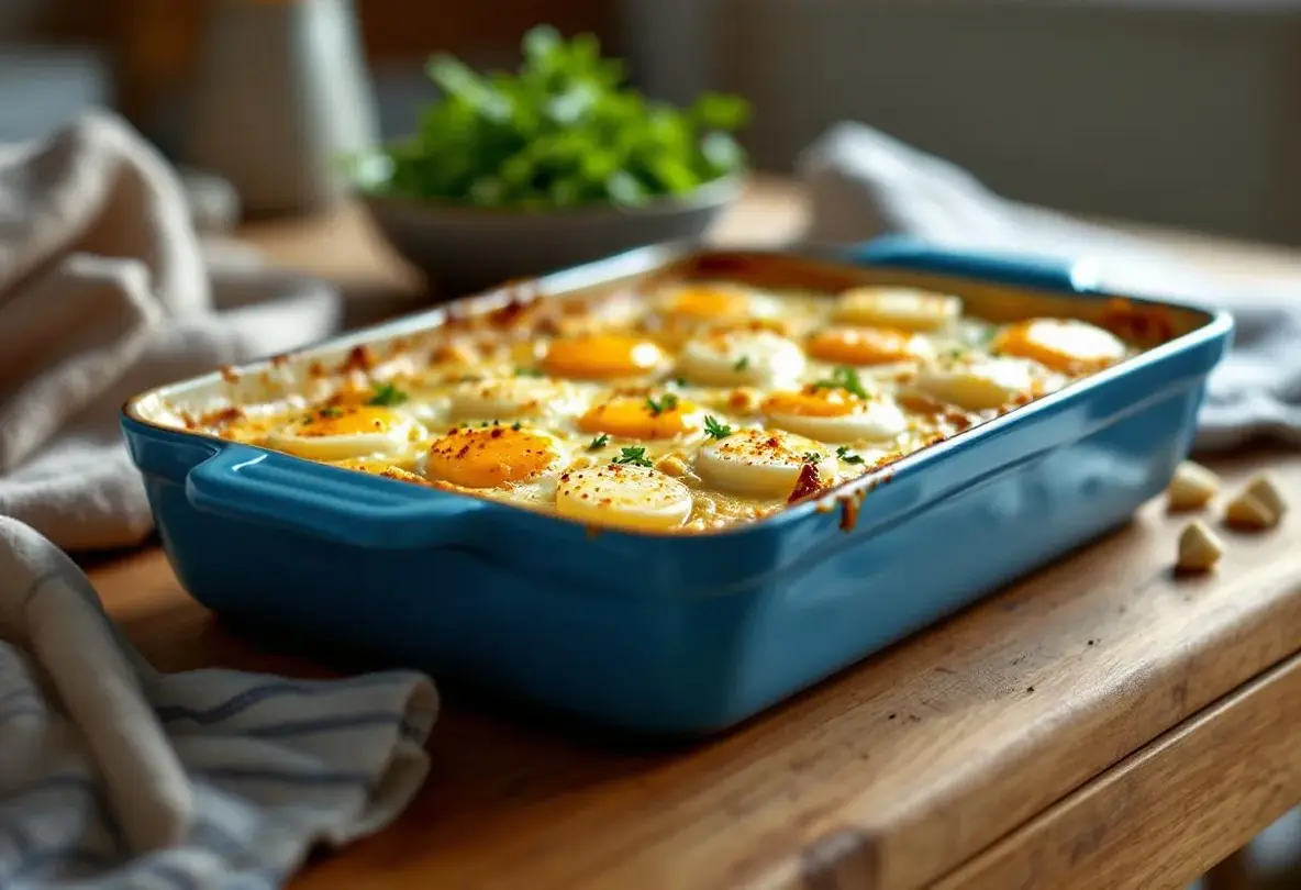Le gratin d’œufs durs : la recette familiale pas chère qui régale toute la famille (simple, économique et savoureux)