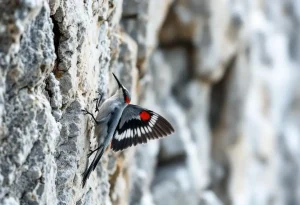 Le tichodrome échelette : l’oiseau-papillon des falaises, discret joyau caché des montagnes