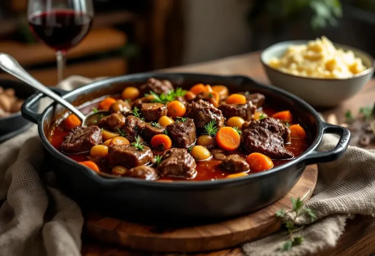 Votre bœuf bourguignon reste dur ? L’astuce de grand-mère pour une viande ultra-fondante