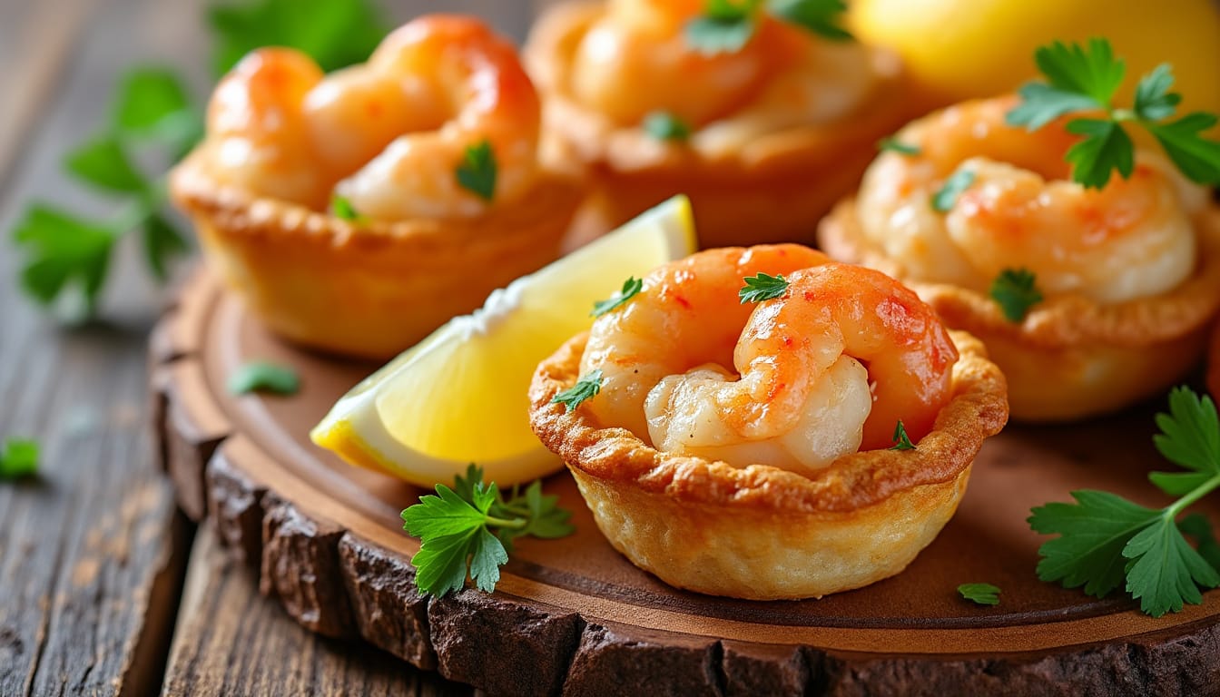 découvrez notre recette facile et rapide de mini feuilletés aux crevettes, parfaits pour un apéritif gourmand et convivial. idéal pour régaler vos invités en toute simplicité.