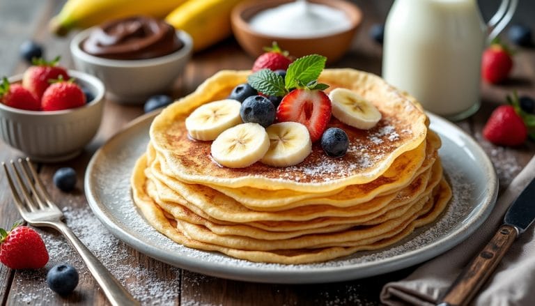 découvrez une recette facile de crêpes sans œuf ni beurre, délicieuse et adaptée à tous les goûts. parfaite pour une option végétalienne ou sans allergènes.