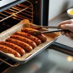 découvrez nos astuces simples et efficaces pour réussir la cuisson des saucisses au four à coup sûr, et savourez un plat délicieux et parfaitement cuit.