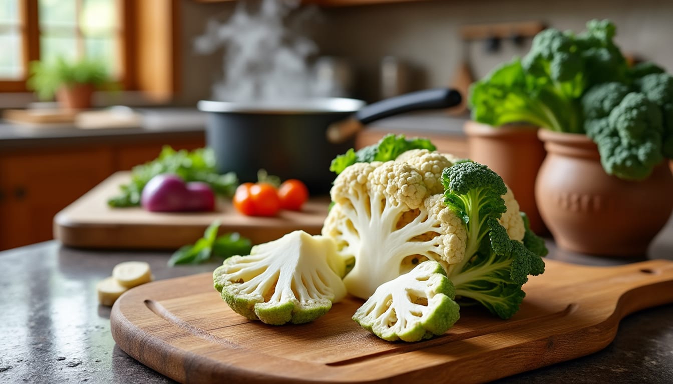 découvrez le temps de cuisson idéal pour un chou-fleur parfait, qu'il soit à la vapeur, bouilli ou rôti, pour des saveurs optimales et une texture fondante.