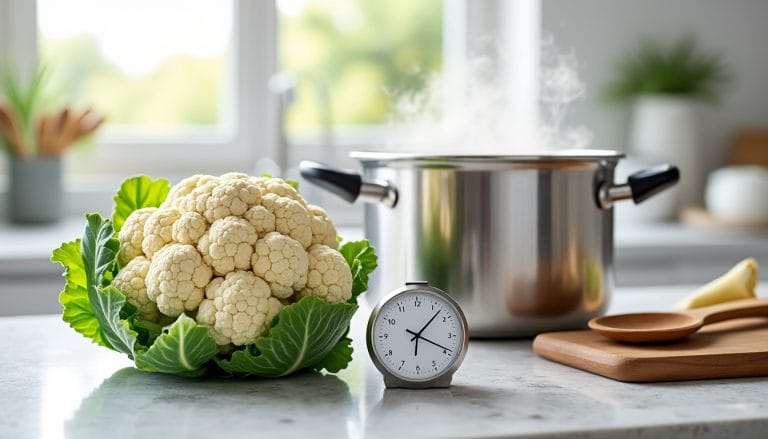 découvrez le temps de cuisson idéal pour un chou-fleur parfait, qu'il soit vapeur, à l'eau ou au four, afin de préserver sa texture et ses nutriments.