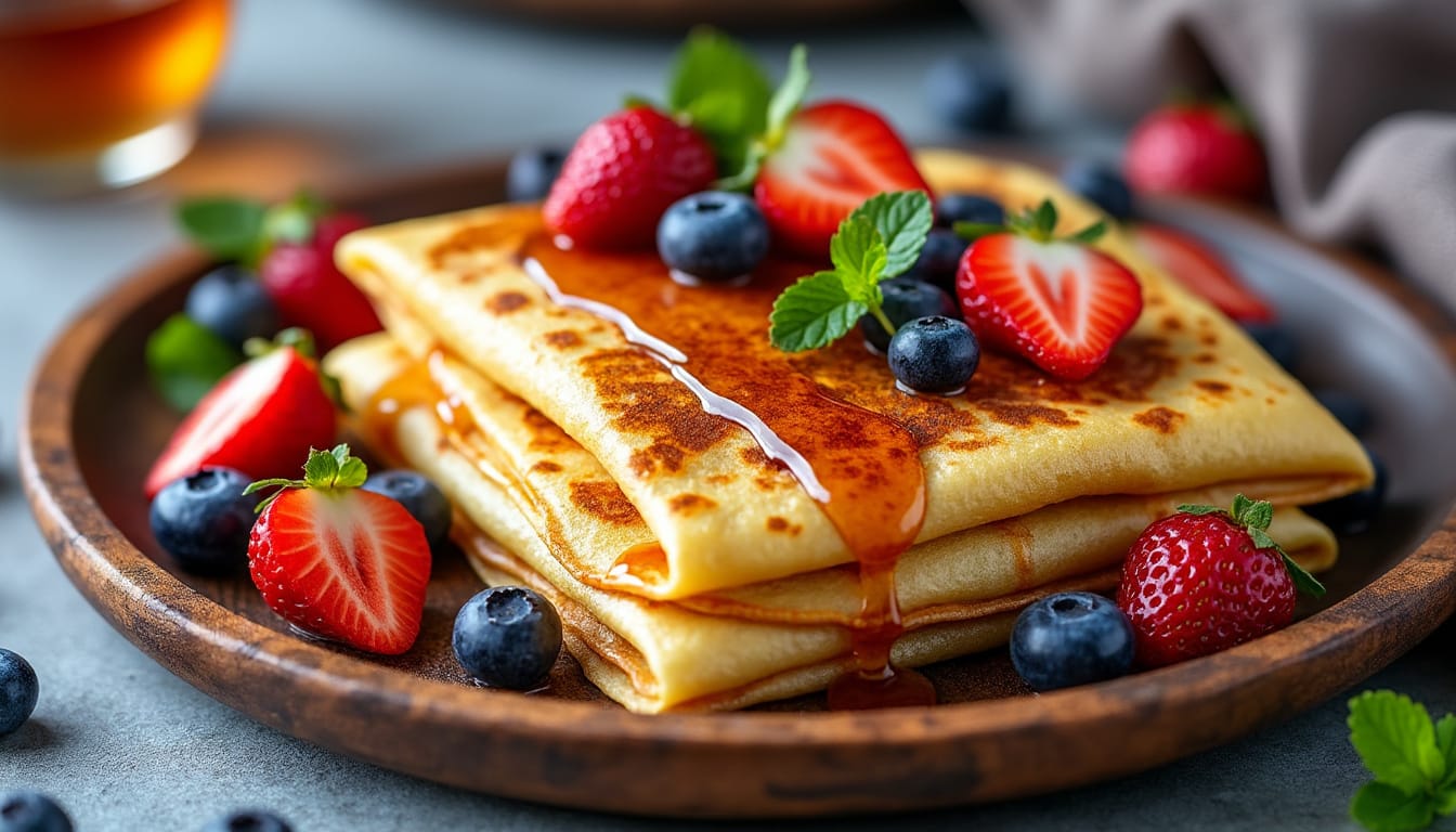 découvrez notre recette de crêpe sans œuf ni beurre, pour une douceur légère et savoureuse, idéale pour un dessert ou un goûter gourmand et sain.