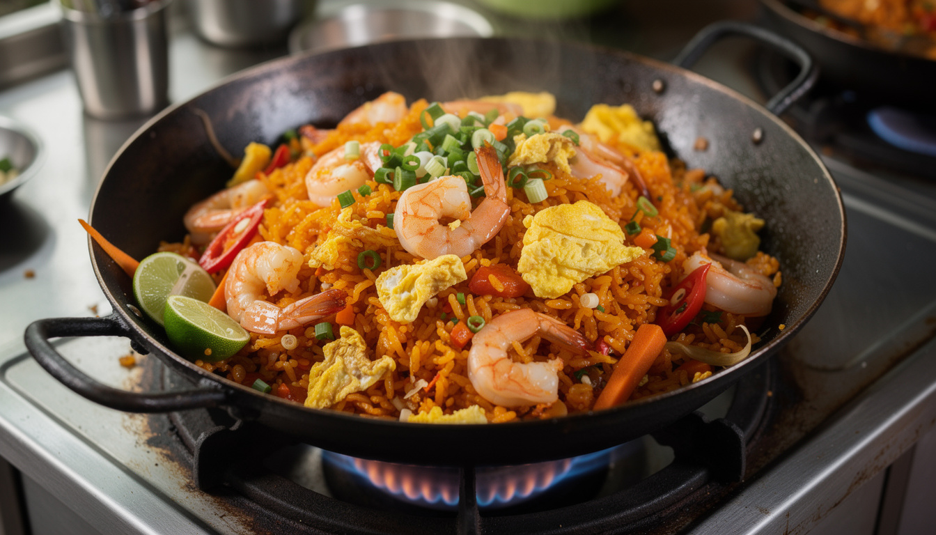 Découvrez khao pad : la recette traditionnelle du riz sauté thaïlandais découvrez la recette traditionnelle du khao pad, le délicieux riz sauté thaïlandais, facile à préparer et riche en saveurs authentiques.