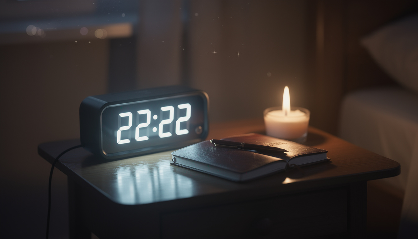 22h22 signification spirituelle : comprendre ce message de l'univers découvrez la signification spirituelle de 22h22 et apprenez à interpréter ce message de l'univers pour mieux comprendre votre chemin de vie.